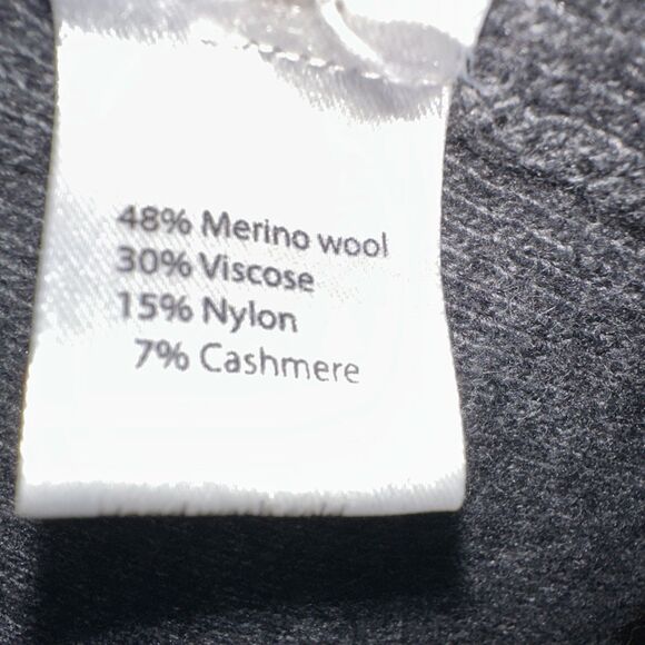 Benedetta B Merino Wool Cashmere Blend Italian Made Color Block Open Cardigan M - Picture 3 of 10